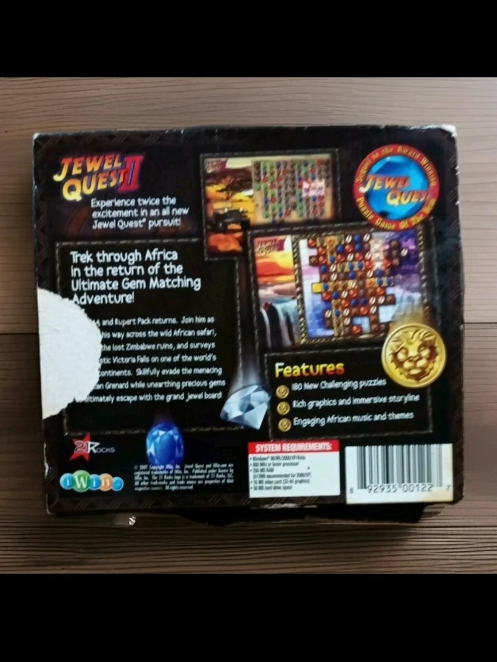 Jewel Quest II PC Game - Black Game Box by